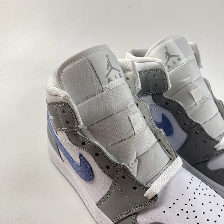 Air Jordan 1 Mid White Grey Blue For Sale â The Sole Line