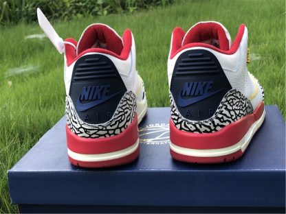 Air Jordan 3 âCardinalâ White/Light Curry-Cardinal Red-Cement Grey For Sale â The Sole Line