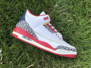 Air Jordan 3 âCardinalâ White/Light Curry-Cardinal Red-Cement Grey For Sale â The Sole Line