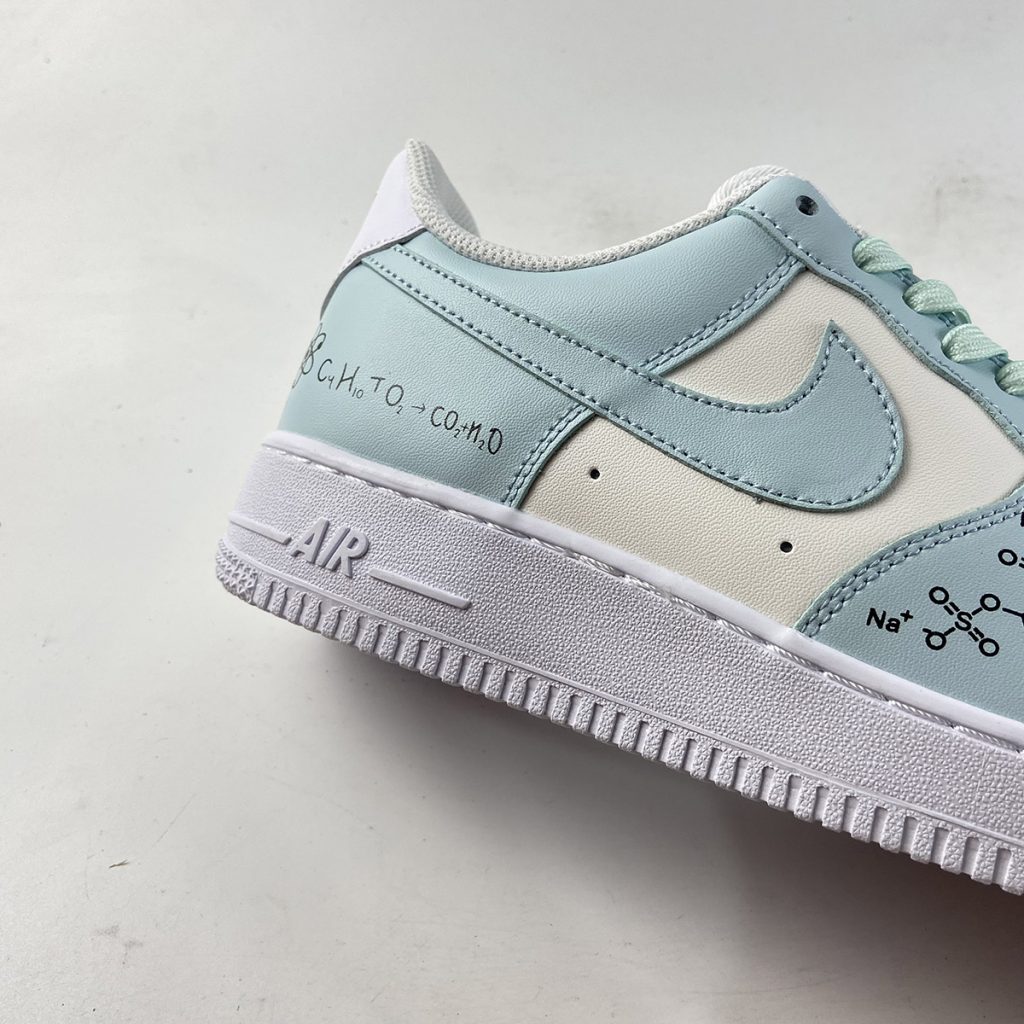 custom air force 1 blue and white