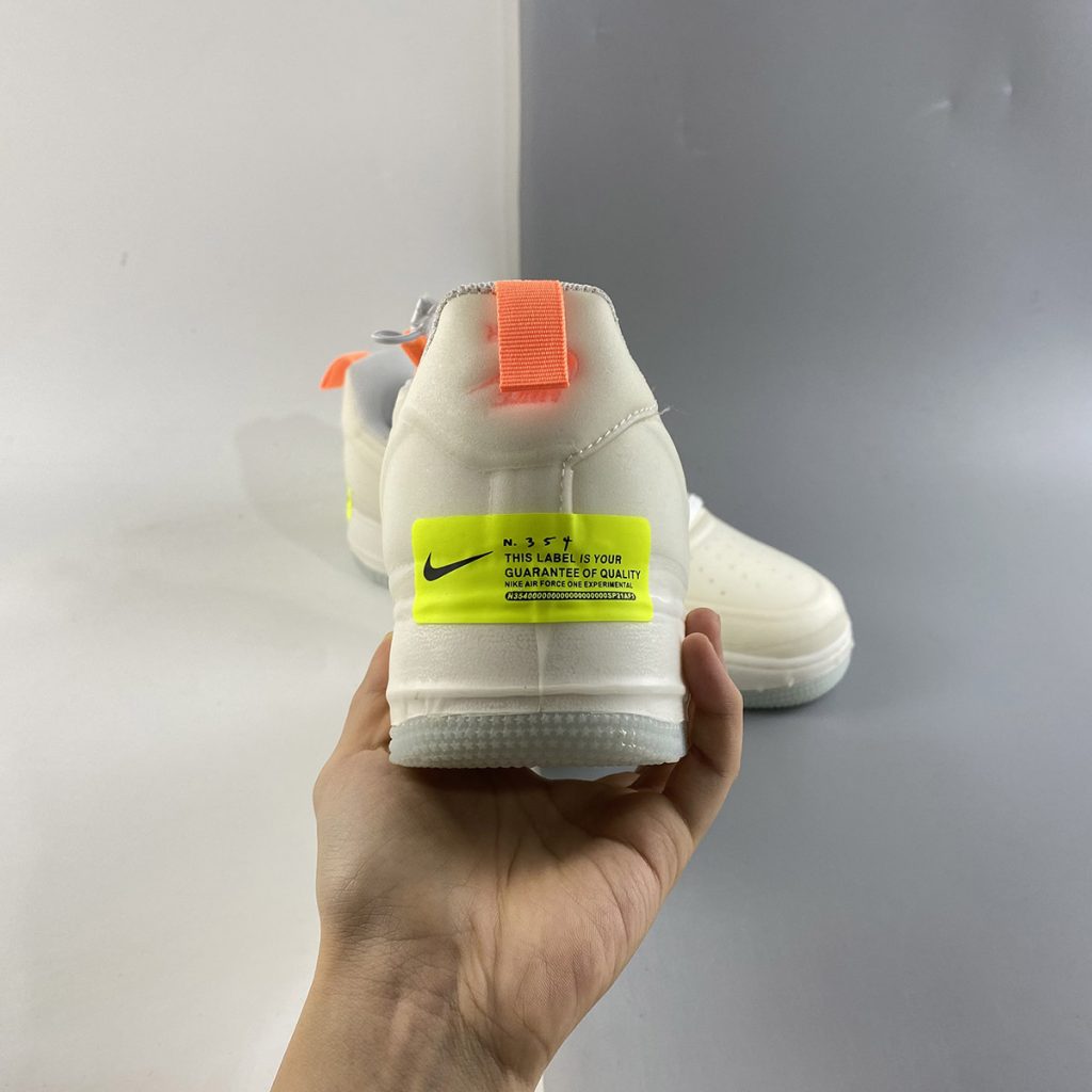 black white and orange air force 1