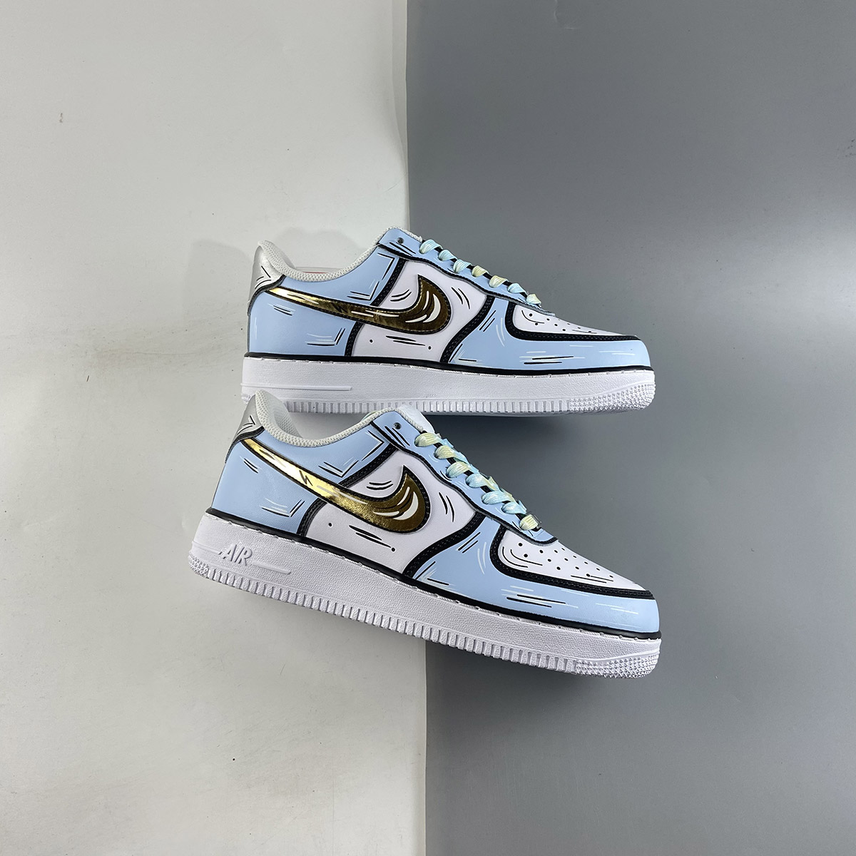 Nike-Air-Force-1-Low-Blue-White-Gold-Black-For-Sale-1