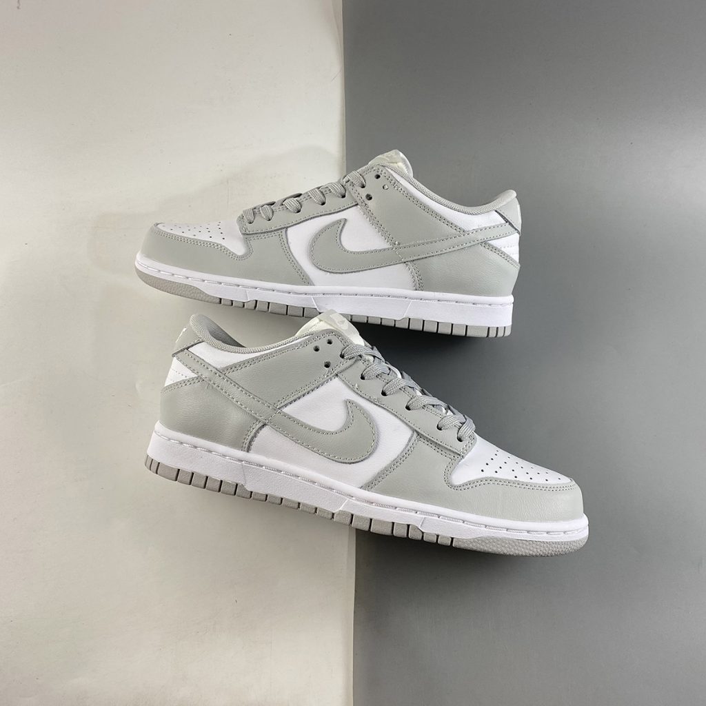 nike dunk low white fog