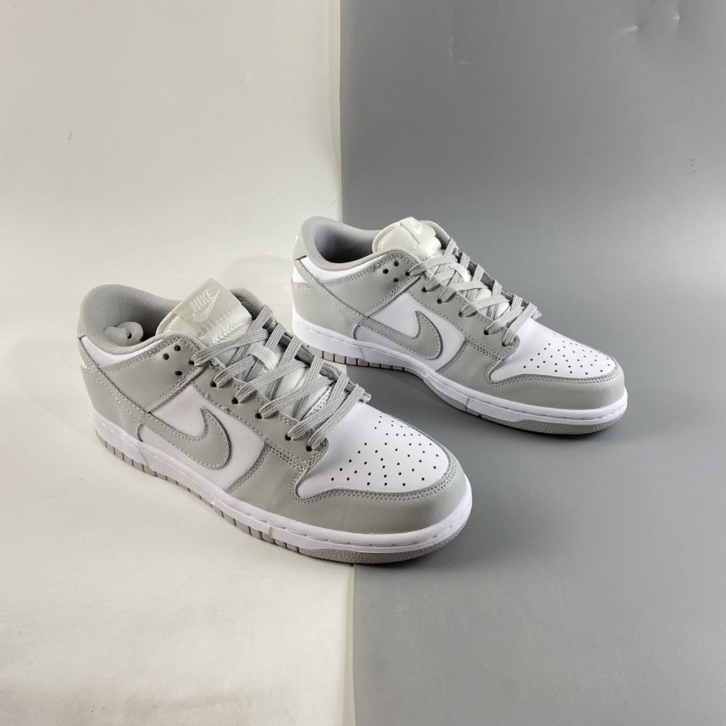 nike dunk low white fog