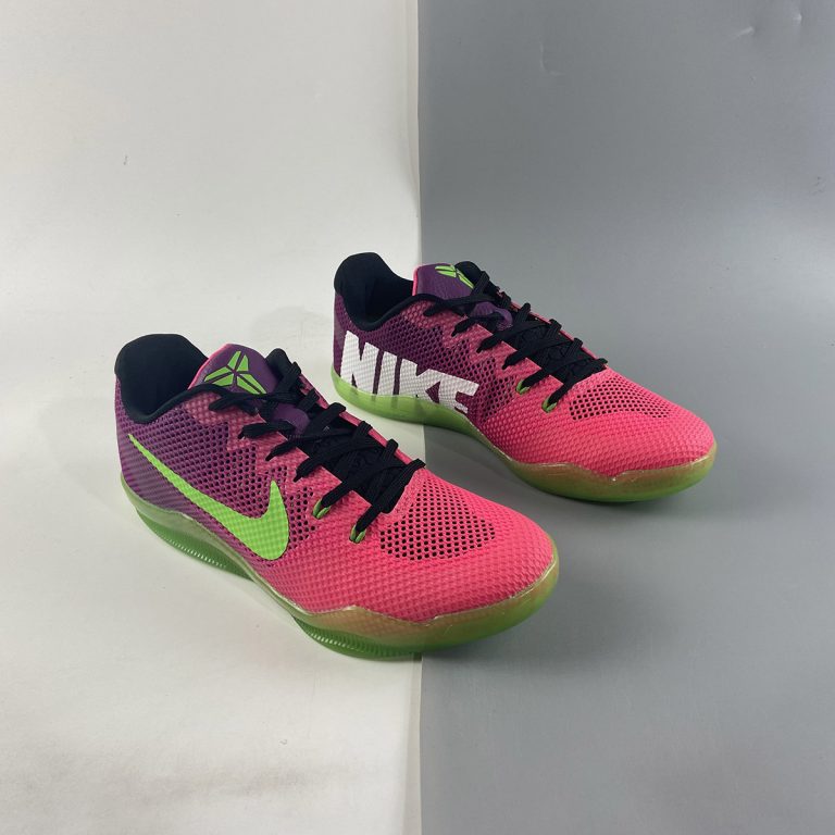 Nike Kobe 11 EM “Mambacurial” Pink Flash/Action Green-Red Plum For Sale ...