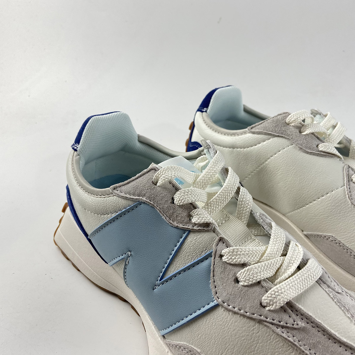 STAUD x New Balance 327 White Grey For Sale – The Sole Line