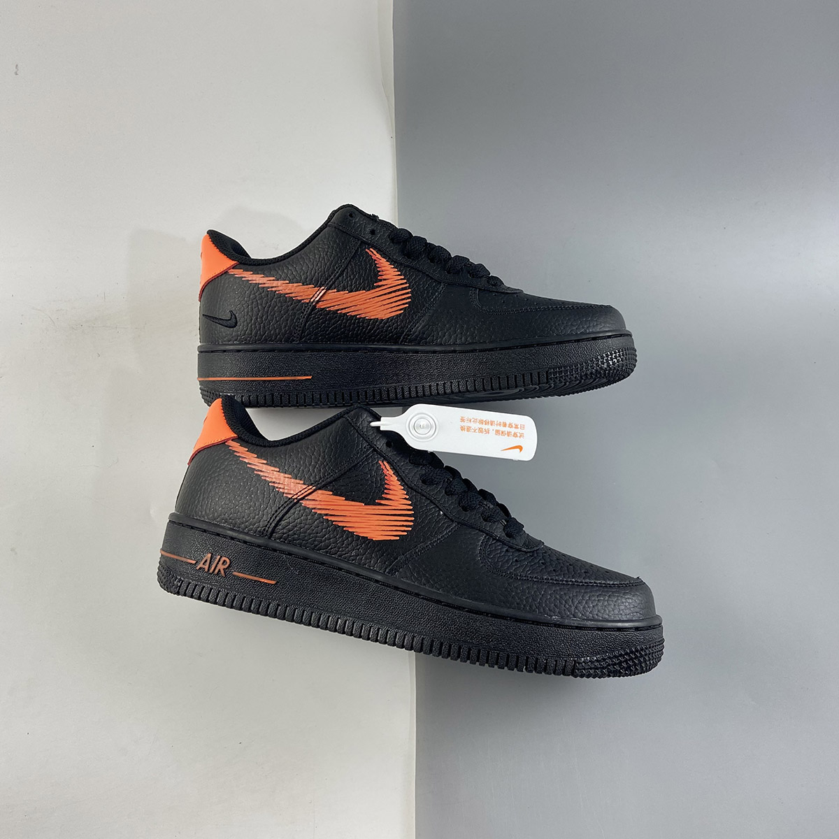 VLONE-Like-Nike-Air-Force-1-Low-Black-Orange-For-Sale-1