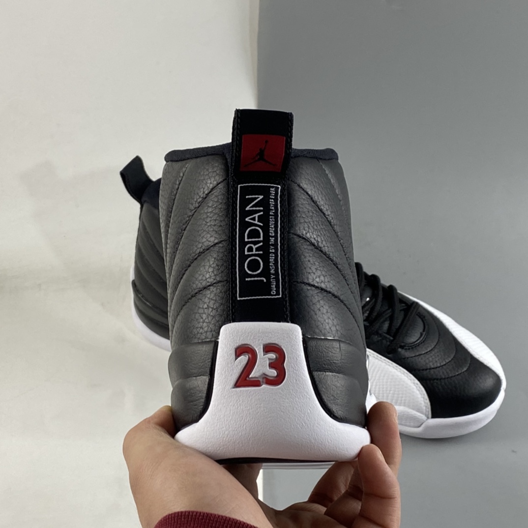 Air-Jordan-12-Playoffs-2021-Black-Varsity-Red-White-For-Sale-4