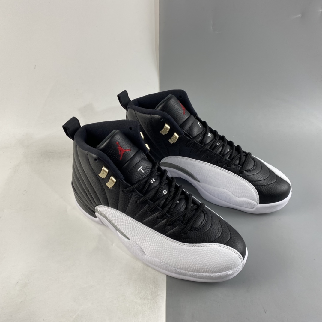 Air-Jordan-12-Playoffs-2021-Black-Varsity-Red-White-For-Sale-6