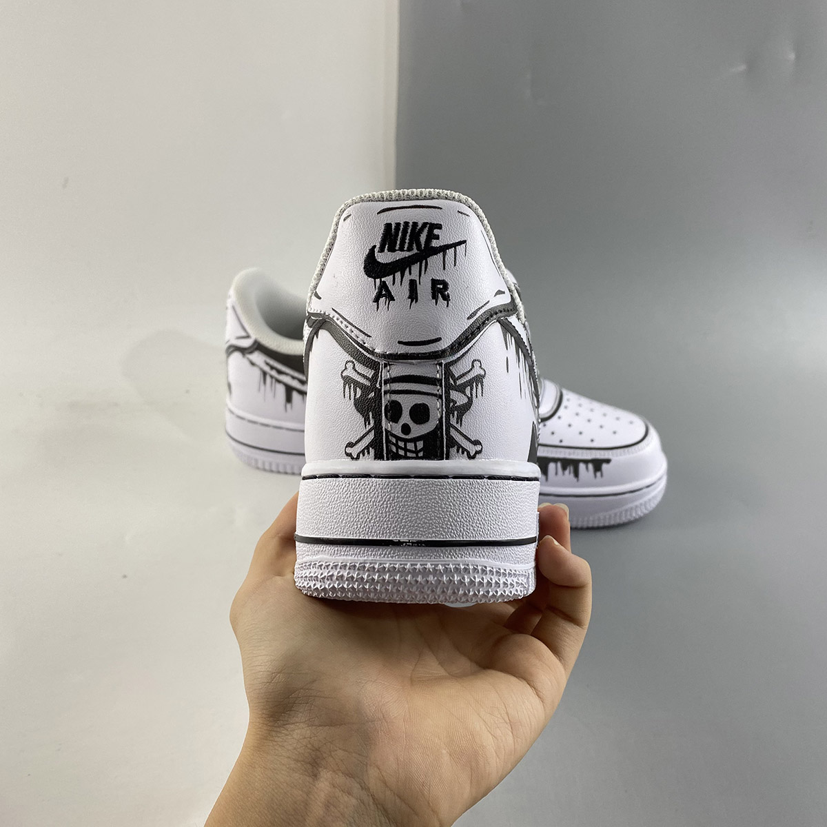 Custom-Nike-Air-Force-1-One-Piece-White-Black-For-Sale-4