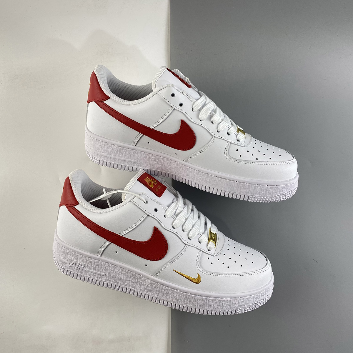 Nike-Air-Force-1-07-Essential-White-Gym-Red-For-Sale-1