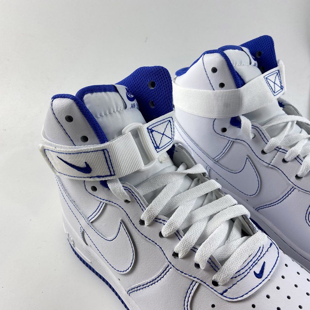 nike air force 1 high blue and white