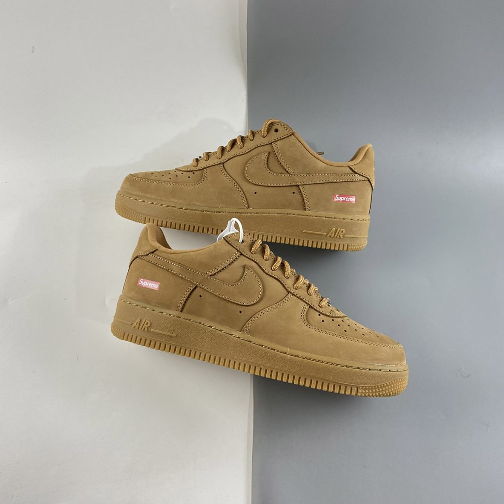 Supreme x Nike Air Force 1 “Flax” For Sale – The Sole Line