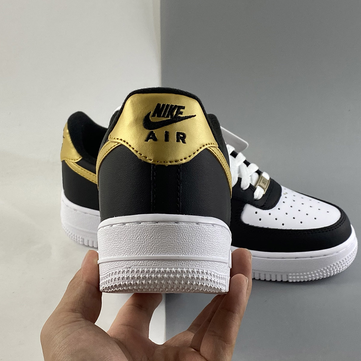 Nike-Air-Force-1-Low-Black-White-Metallic-Gold-For-Sale-4
