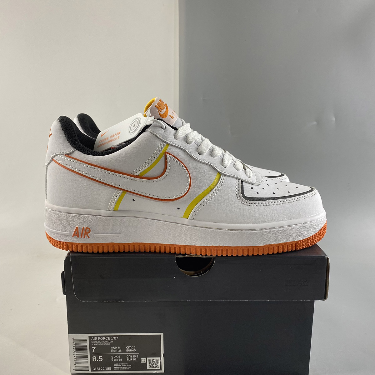 Nike-Air-Force-1-Low-DIY-White-Orange-For-Sale-7