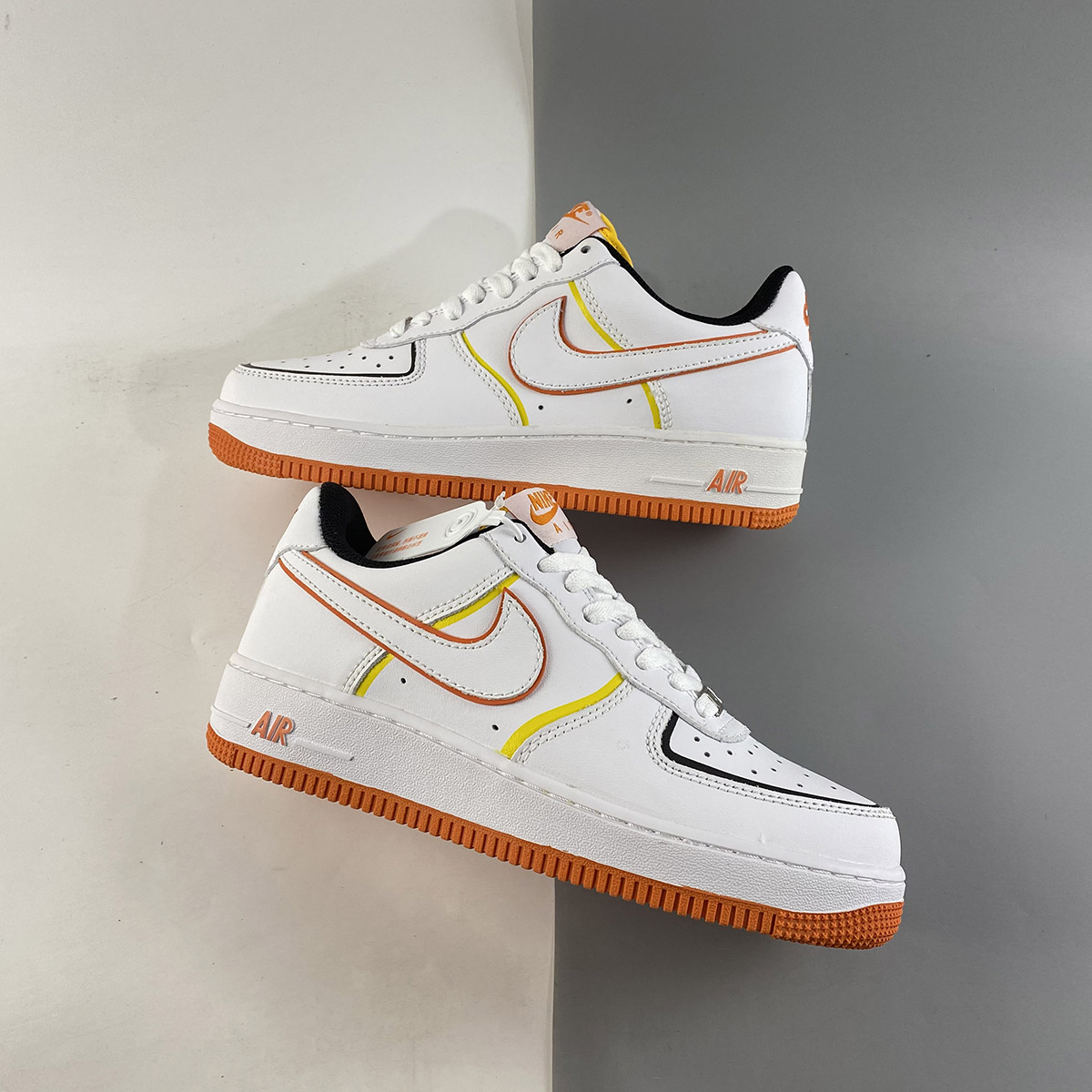 Nike-Air-Force-1-Low-DIY-White-Orange-For-Sale