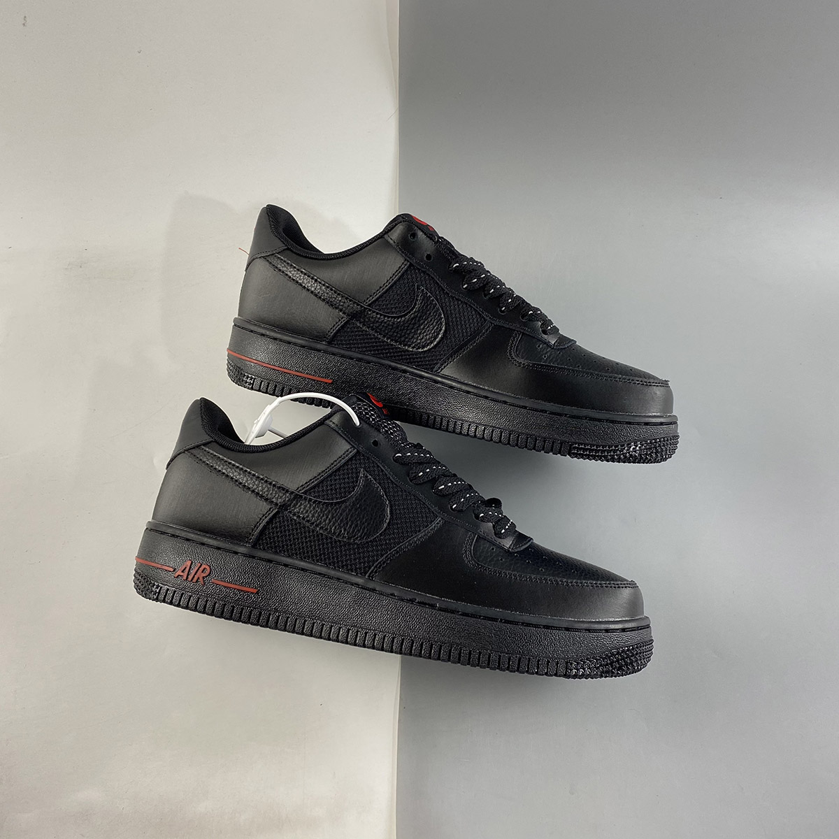 Nike-Air-Force-1-Low-Reflective-Black-Red-For-Sale-1