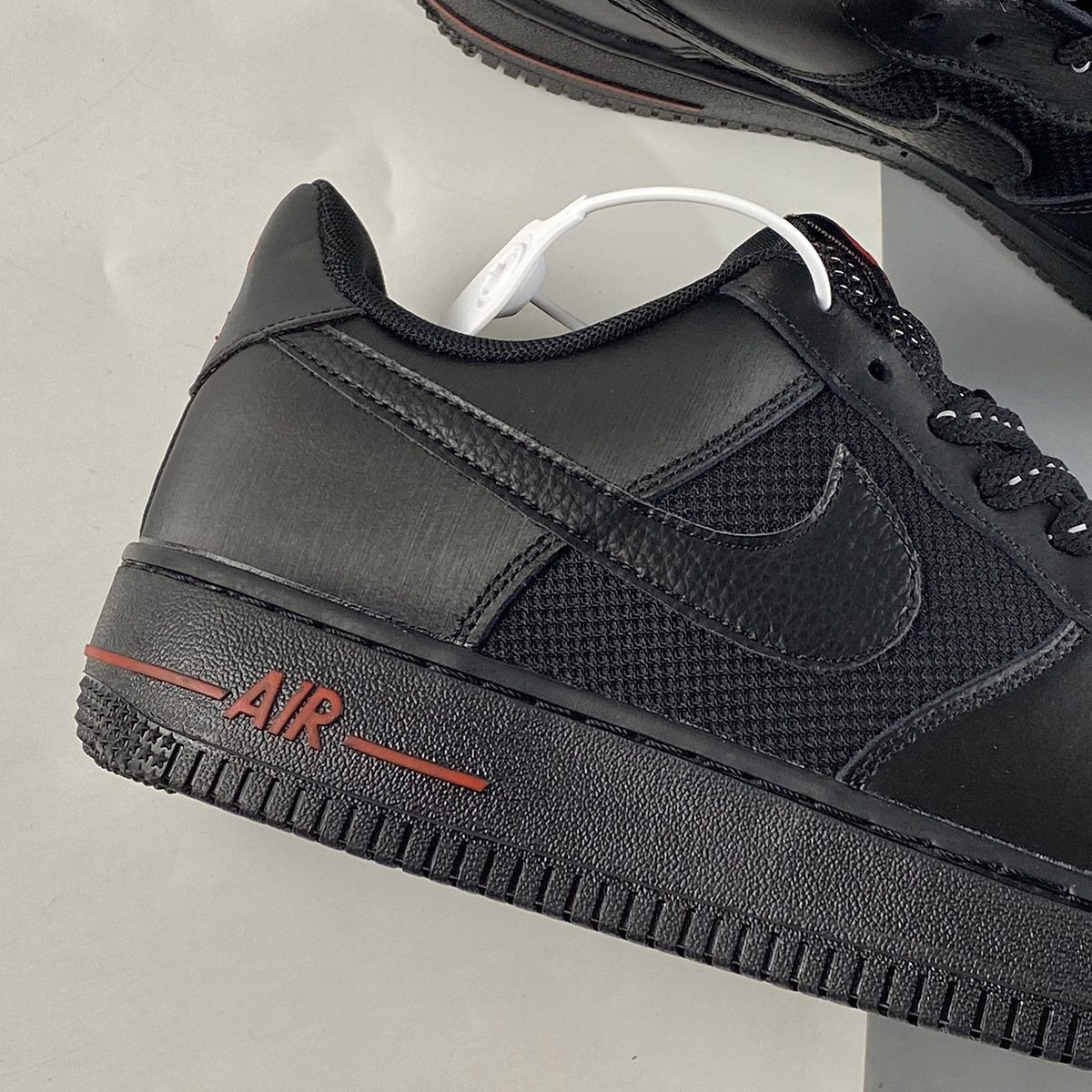 Nike-Air-Force-1-Low-Reflective-Black-Red-For-Sale-2