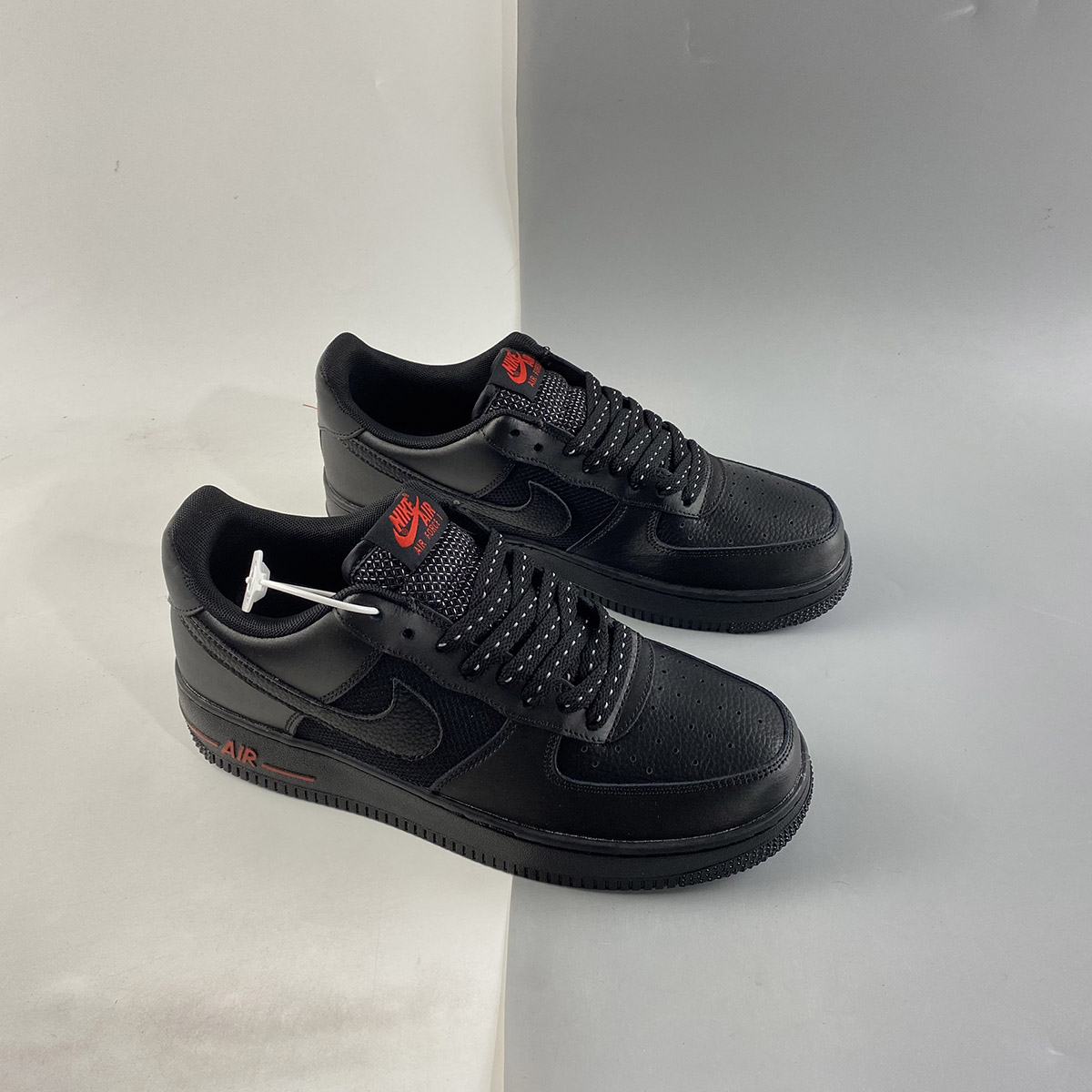 Nike-Air-Force-1-Low-Reflective-Black-Red-For-Sale-6