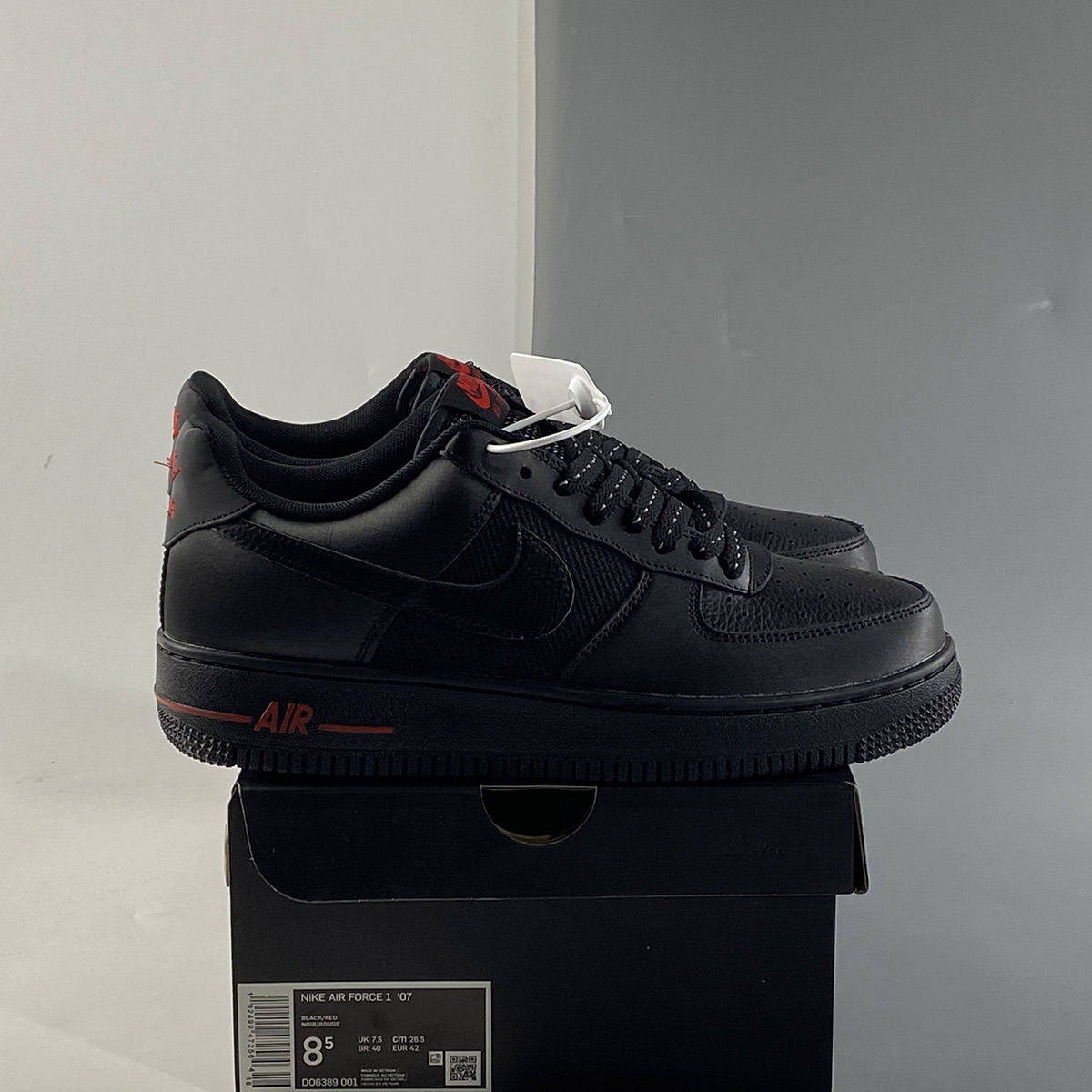 Nike-Air-Force-1-Low-Reflective-Black-Red-For-Sale-7