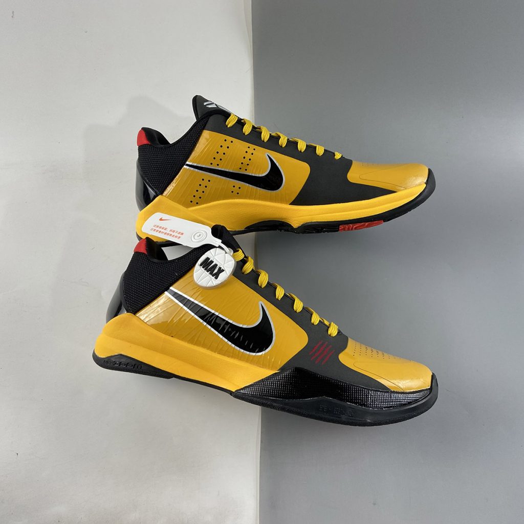 Nike Kobe 5 Protro “Bruce Lee” Del Sol/Metallic Silver-Comet Red-Black ...