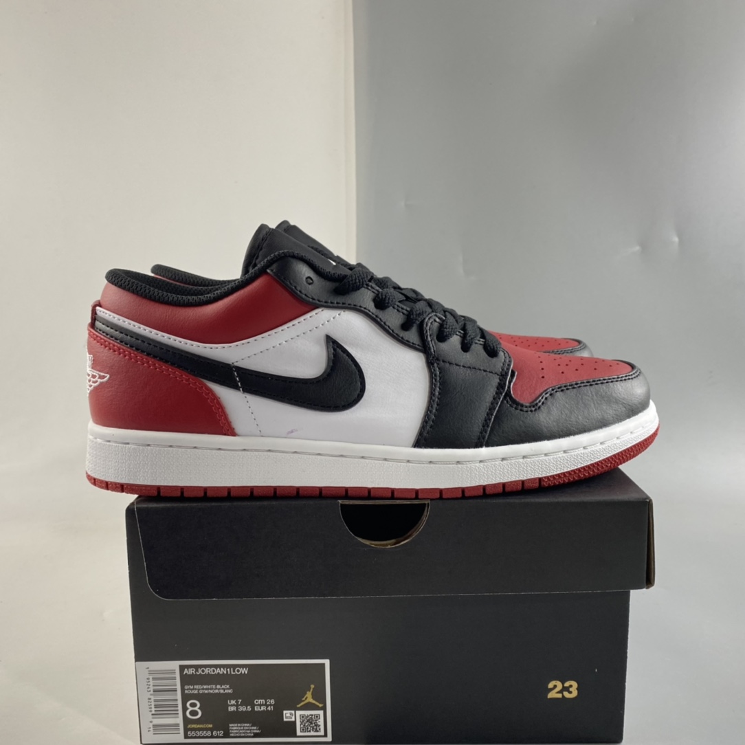 Air-Jordan-1-Low-Bred-Toe-White-Black-University-Red-For-Sale-7