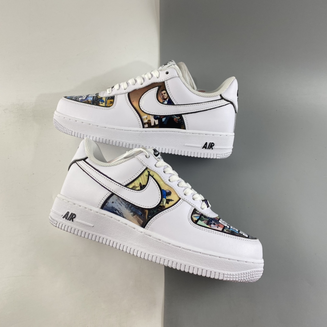 Custom-Nike-Air-Force-1-Low-Grand-Theft-auto-For-Sale