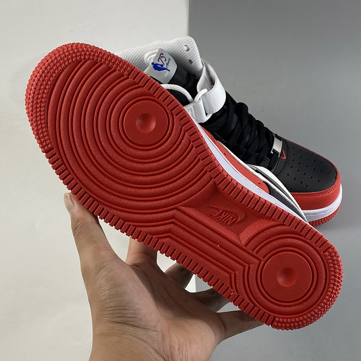 NBA-x-Nike-Air-Force-1-High-75th-Anniversary-Black-Chile-Red-White-Sail-For-Sale-5