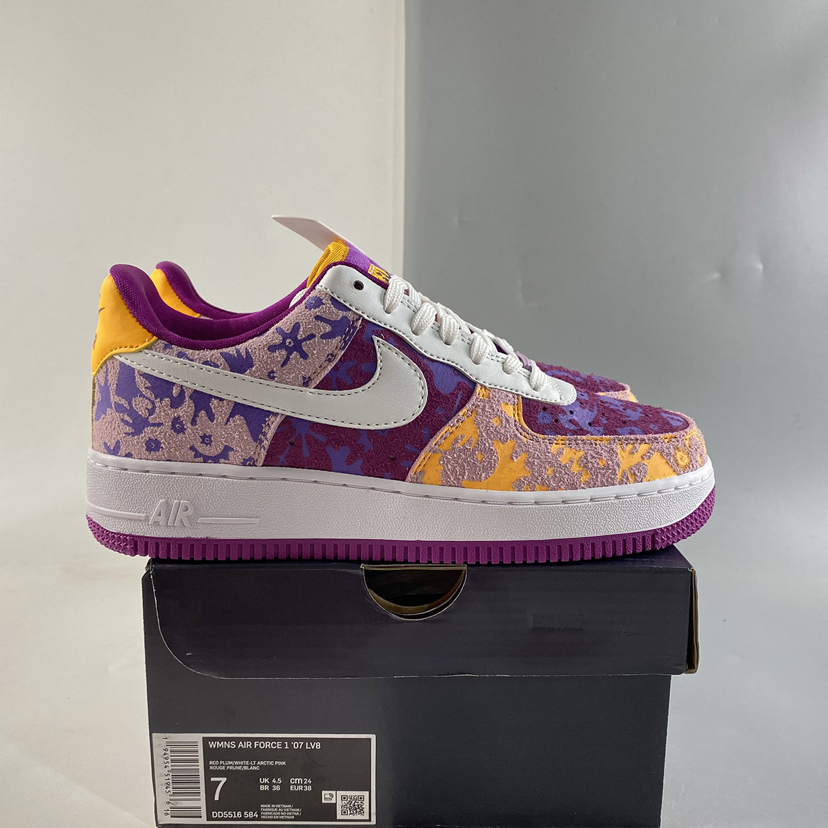 Nike-Air-Force-1-07-LV8-Red-Plum-Light-Arctic-Pink-Wild-Violet-White-For-Sale-7