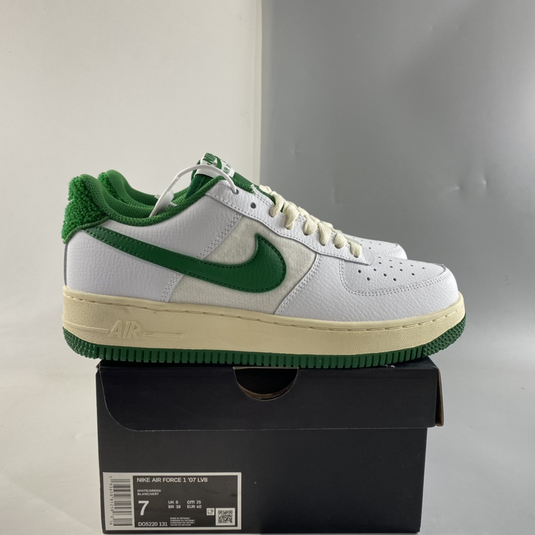 Nike-Air-Force 1-07-LV8-White-Green-Sail-For-Sale-7