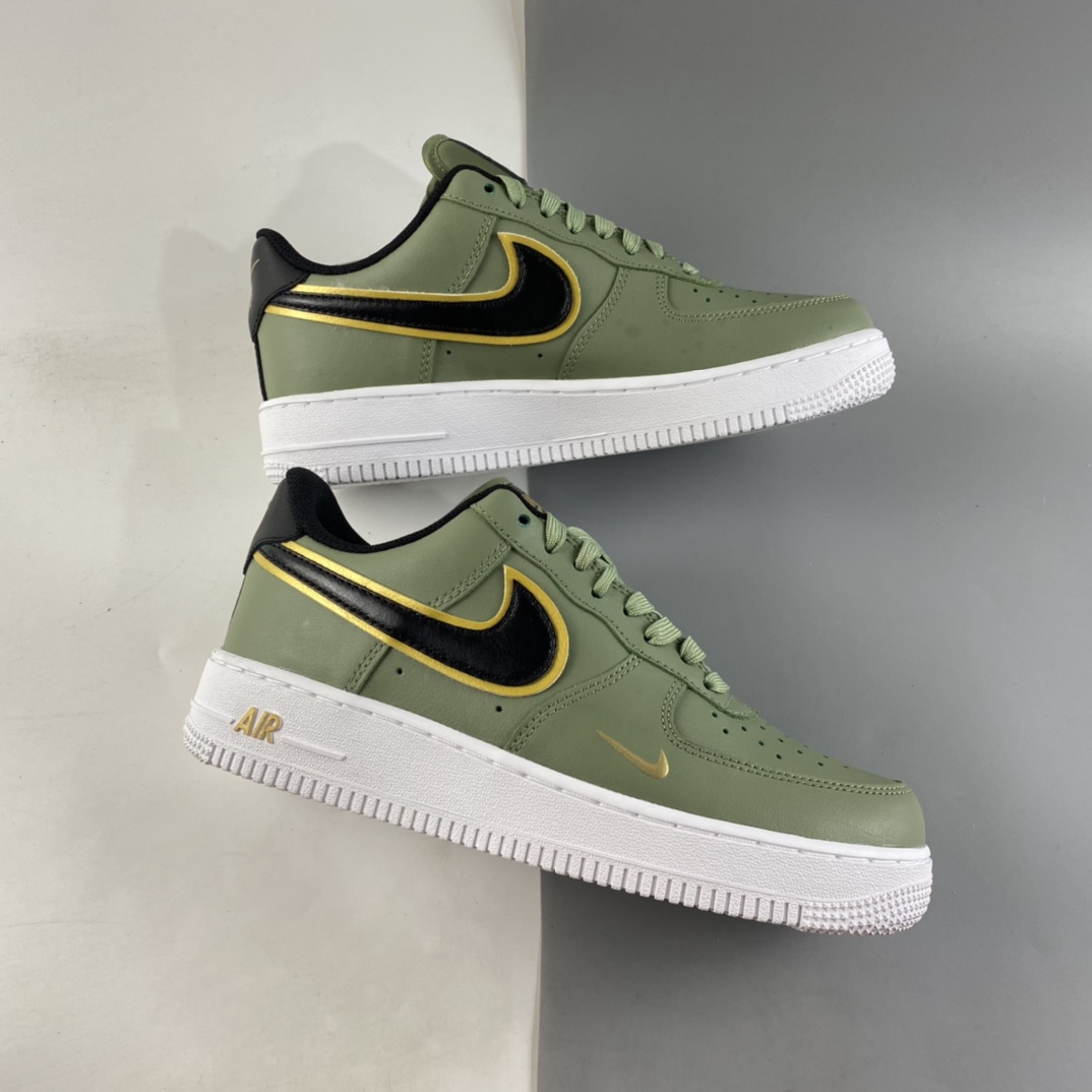 Nike-Air-Force-1-Low-Olive-Green-Black-Gold-For-Sale-1