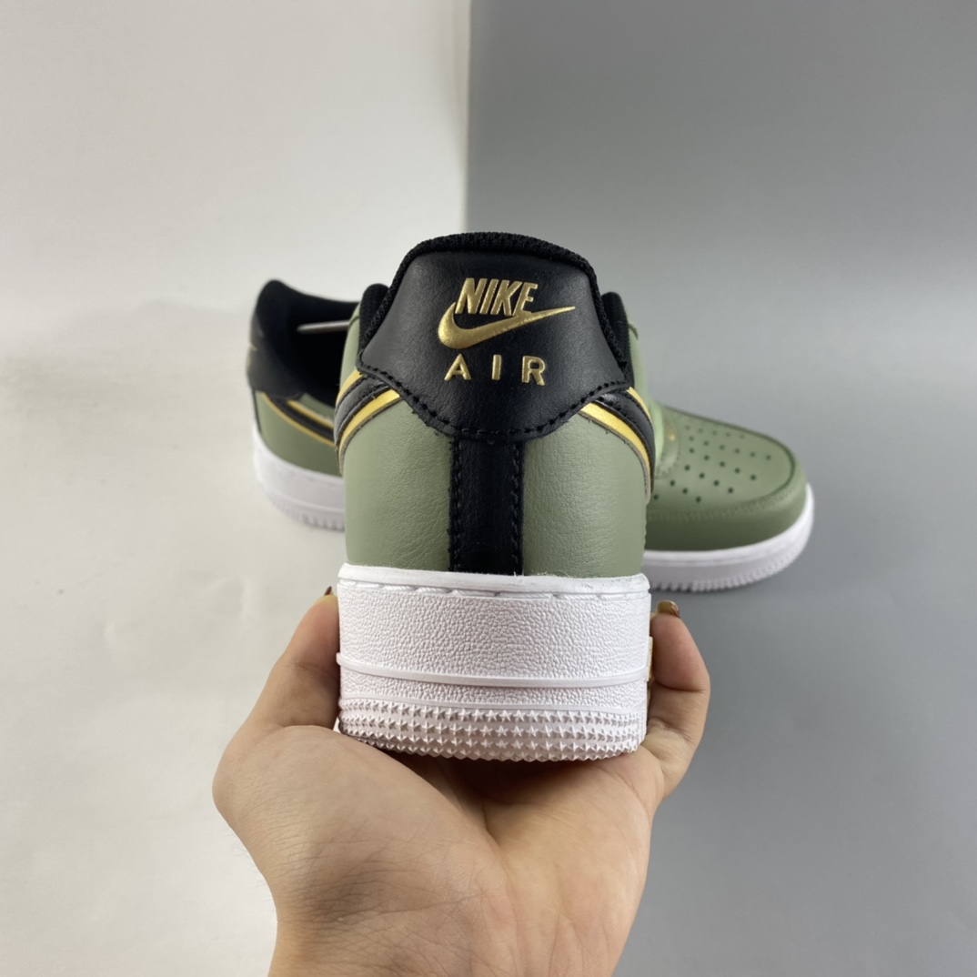 Nike-Air-Force-1-Low-Olive-Green-Black-Gold-For-Sale-4
