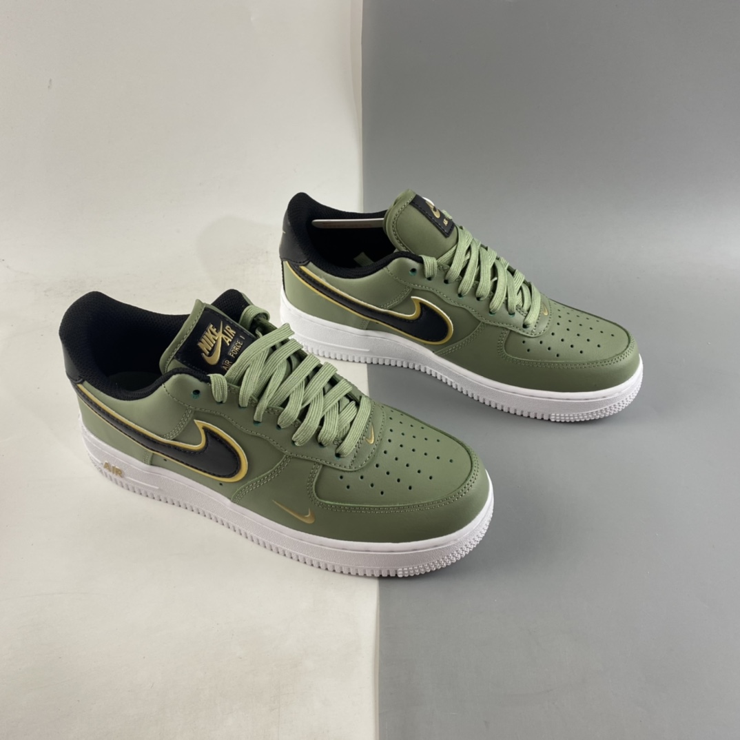 Nike-Air-Force-1-Low-Olive-Green-Black-Gold-For-Sale-6