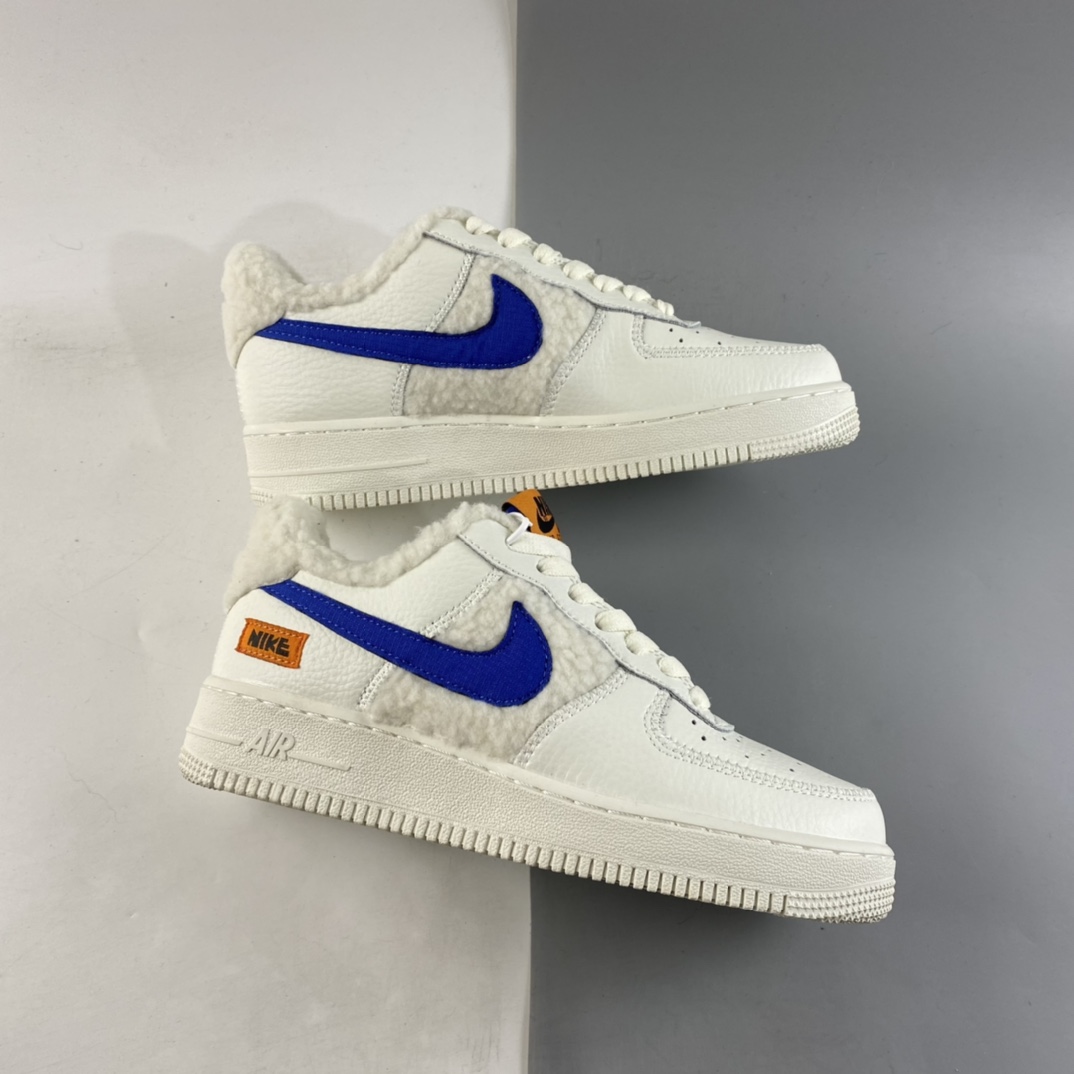 Nike-Air-Force-1-Low-Sherpa-Fleece-Sail-Coconut-Milk-Orange-Blue-For-Sale-1
