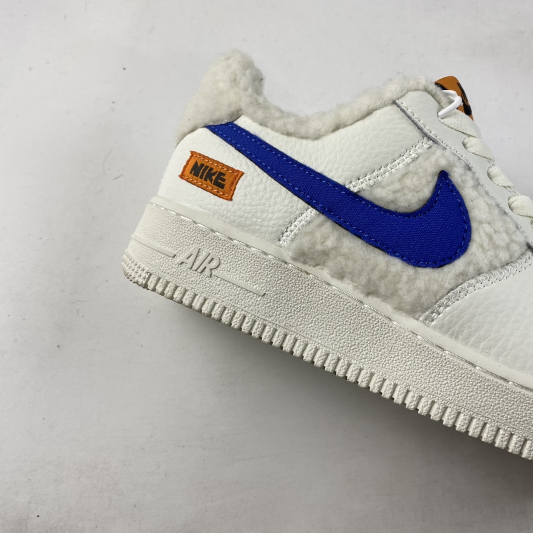 Nike-Air-Force-1-Low-Sherpa-Fleece-Sail-Coconut-Milk-Orange-Blue-For-Sale-2