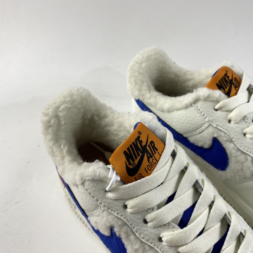 Nike-Air-Force-1-Low-Sherpa-Fleece-Sail-Coconut-Milk-Orange-Blue-For-Sale-3