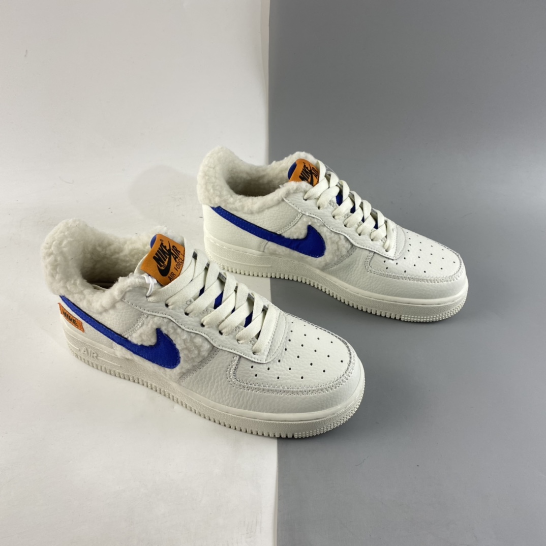 Nike-Air-Force-1-Low-Sherpa-Fleece-Sail-Coconut-Milk-Orange-Blue-For-Sale-6