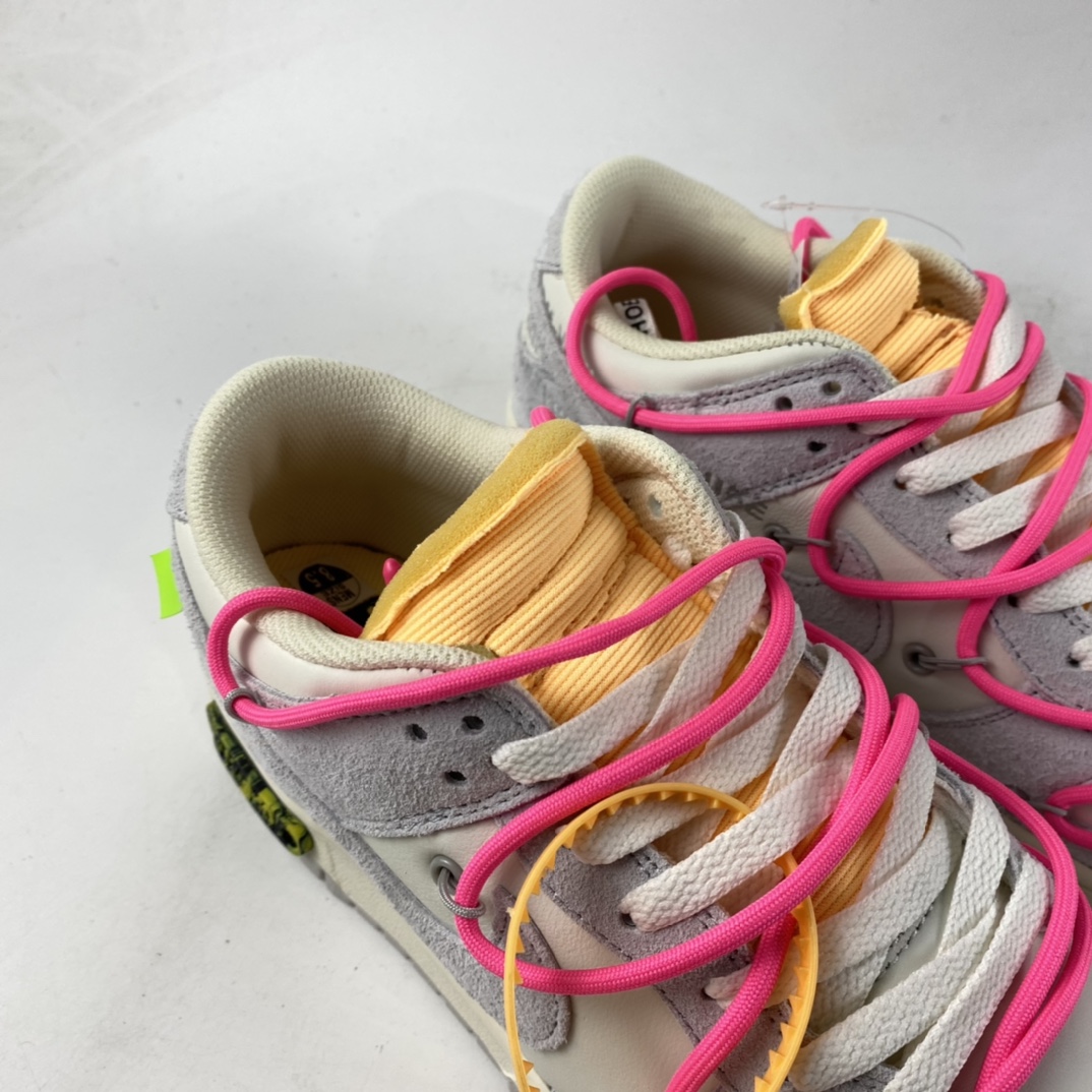 Off-White-x-Nike-Dunk-Low-17-of-50-Sail-Neutral-Grey-Hyper-Pink-For-Sale-3