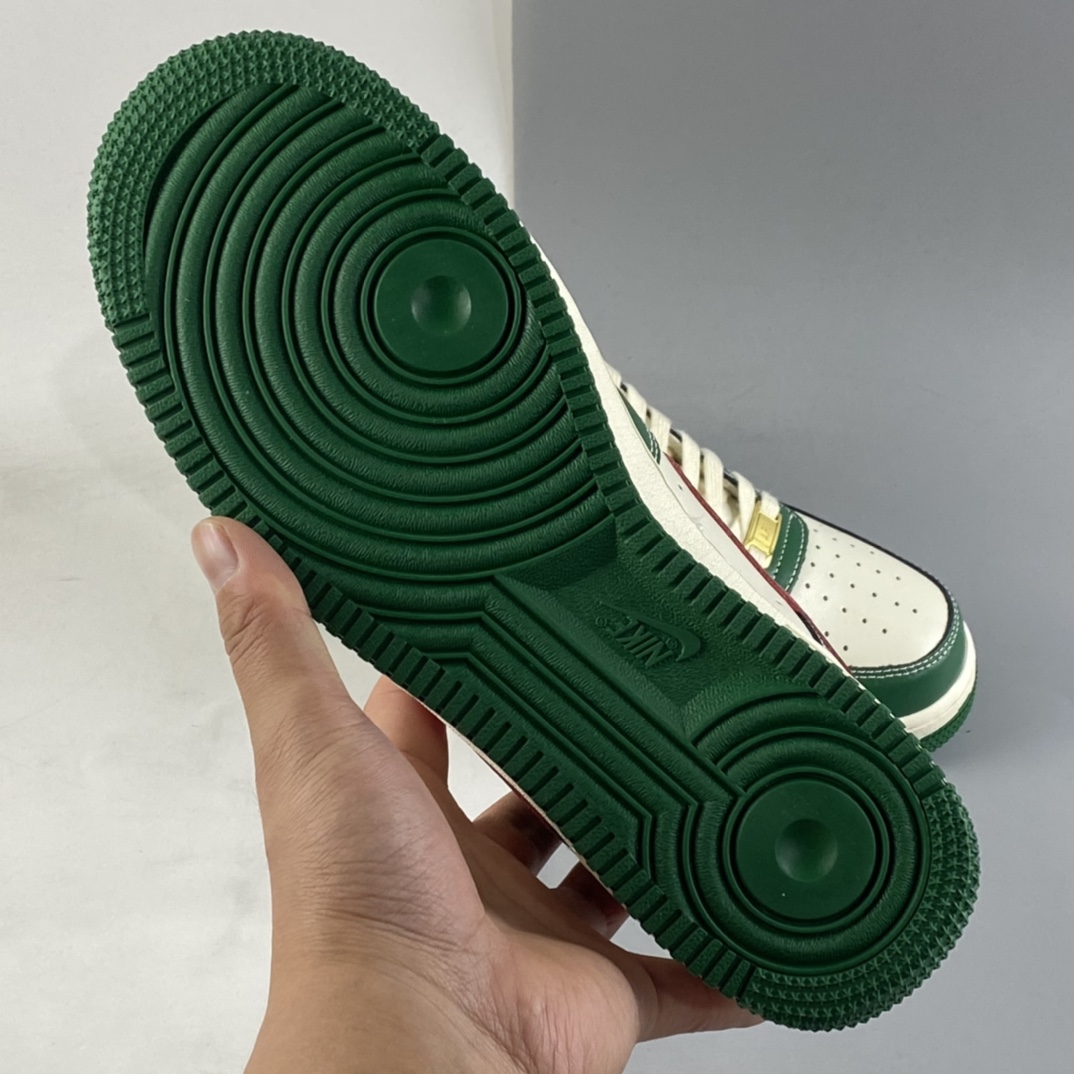 Custom-Nike-Air-Force-1-Low-White-Green-Red-For-Sale-5