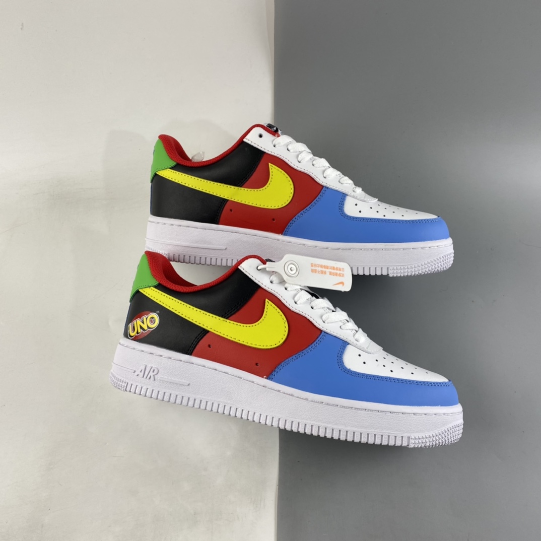 UNO-x-Nike-Air-Force-1-Low-White-Yellow Zest-University-Red-For-Sale-1