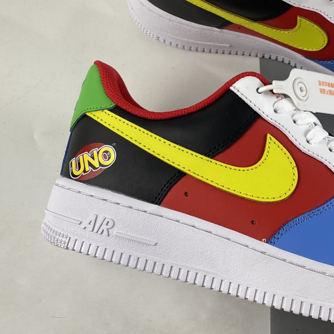 UNO-x-Nike-Air-Force-1-Low-White-Yellow Zest-University-Red-For-Sale-2
