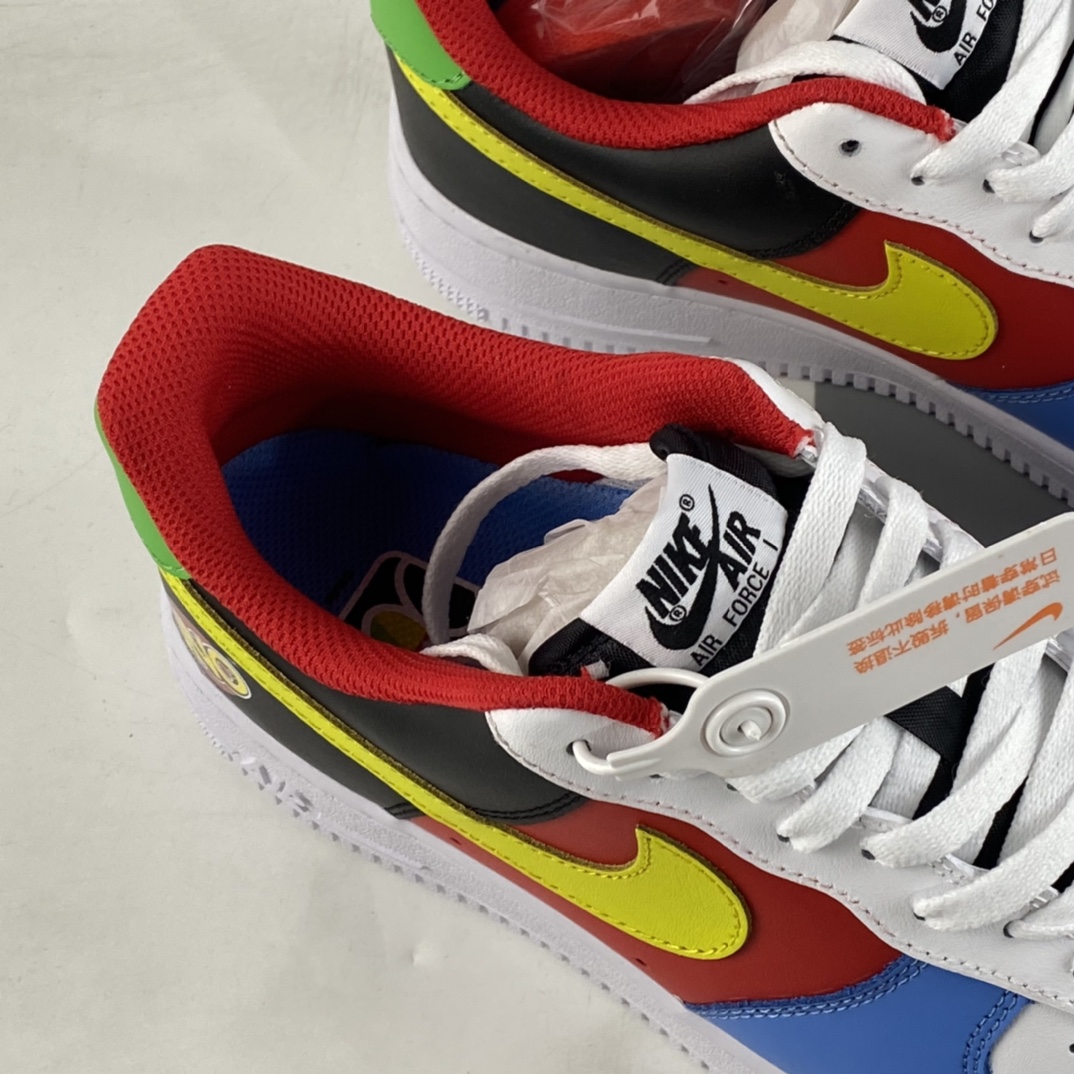 UNO-x-Nike-Air-Force-1-Low-White-Yellow Zest-University-Red-For-Sale-3