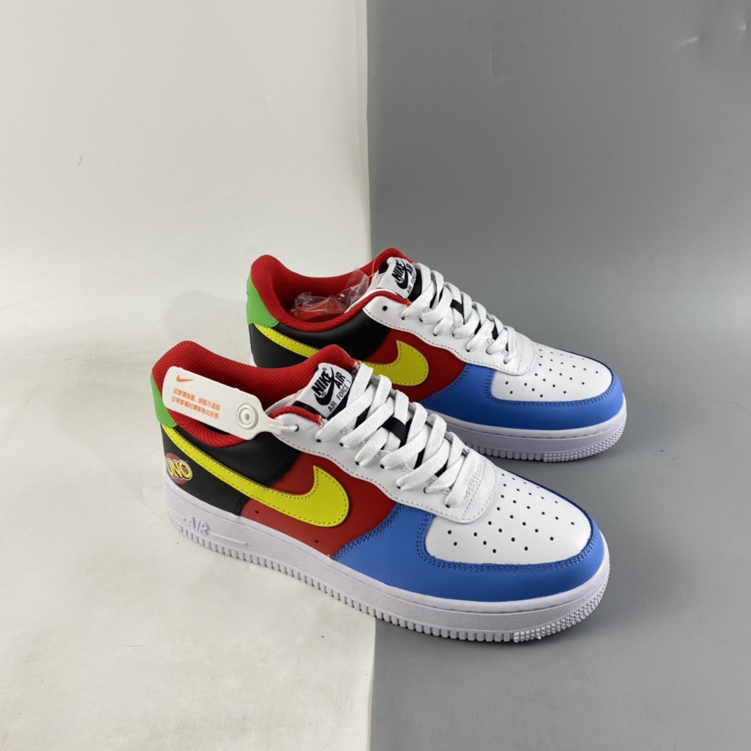 UNO-x-Nike-Air-Force-1-Low-White-Yellow Zest-University-Red-For-Sale-6