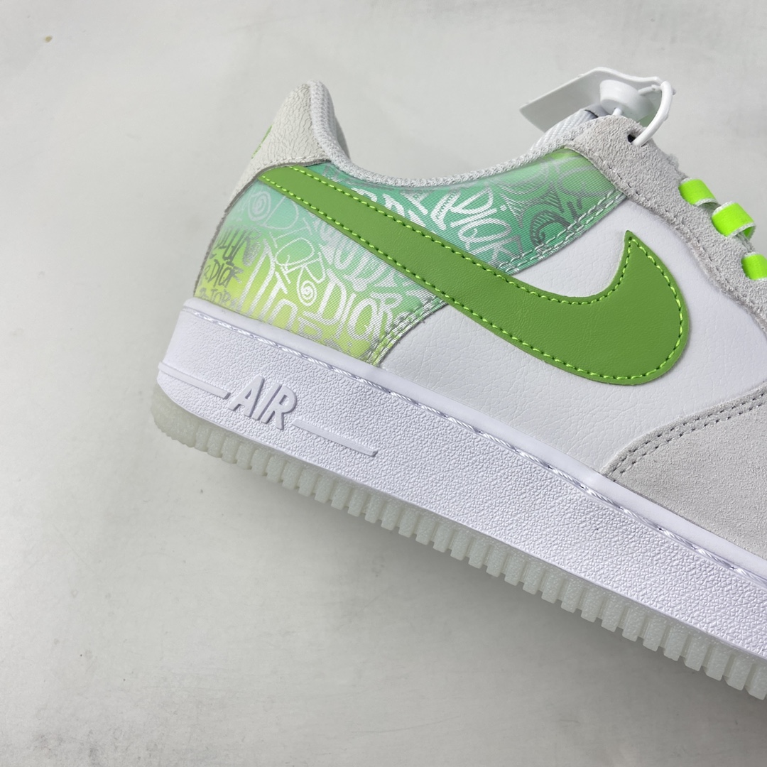 Custom-Nike-Air-Force-1-Low-White-Green-For-Sale-2