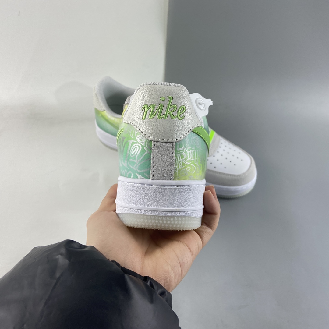 Custom-Nike-Air-Force-1-Low-White-Green-For-Sale-4