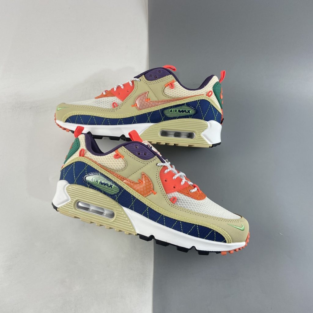 Nike Air Max 90 ‘Mountaineering’ Team Gold/Coastal Blue/Camellia/Orange