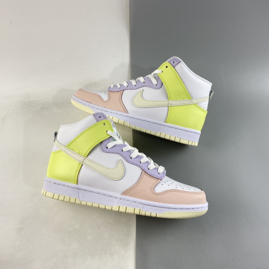 Nike-Dunk-High-Cashmere-White-Cashmere-Lemon-Twist-For-Sale