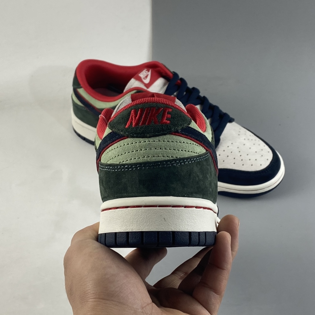 Nike-Dunk-Low-Navy-Green-Red-For-Sale-4