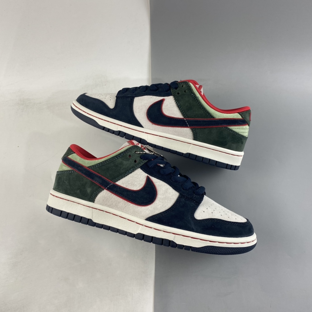 Nike-Dunk-Low-Navy-Green-Red-For-Sale