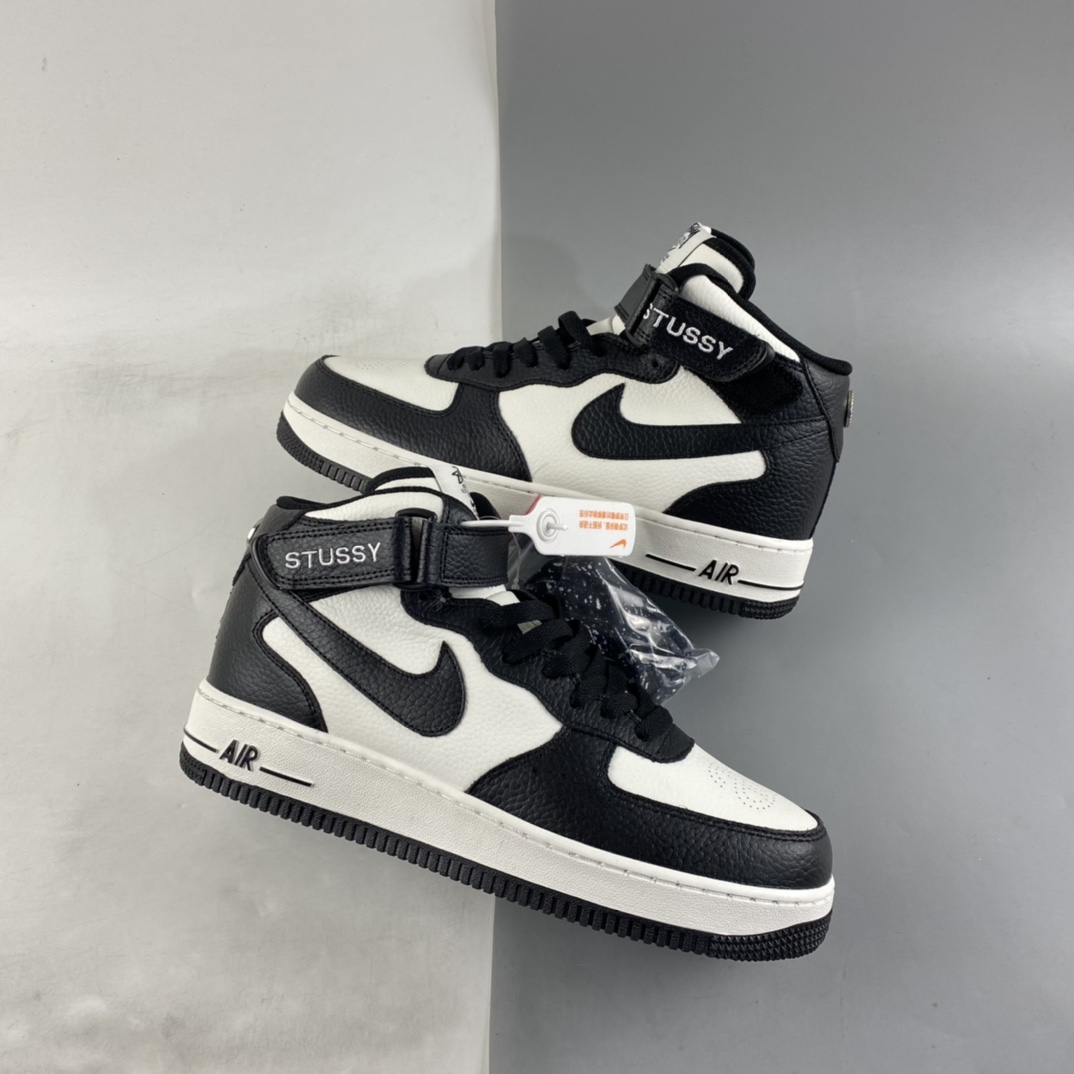 Stussy-x-Nike-Air-Force-1-Mid-White-Black-For-Sale